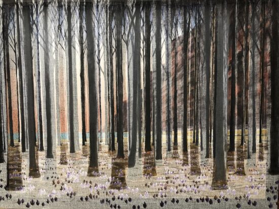 la forêt au bord de la falaise 60 x 80 (vendu)